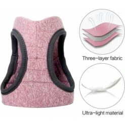 Pettorina E Guinzaglio Per Gatti Ultraleggeri Giacca Da Passeggio Per Gatti Da Corsa Morbida E Confortevole, A Prova Di Perdite, Adatta Per Cuccioli Di Coniglio (rosa, S)