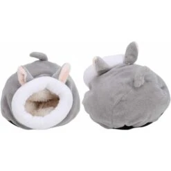 Gabbia Per Cuccia Per Animali Domestici, Inverno Cotone Caldo Casa Per Criceti Caldo Letto Per Piccoli Animali Scoiattolo Per Criceto Riccio(Grigio) -Cibi per gatti Italia 37096257 5