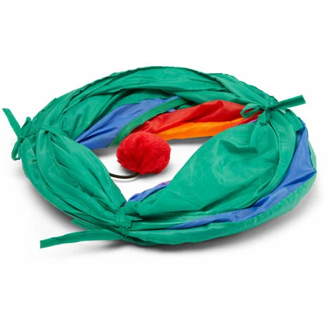 Tunnel Per Gatti Con Pon Pon 4 Tunnel Per Gatti Con Pon Pon - immagine 2