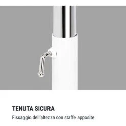 Klarfit Bar Lerina Sbarra Da Danza, Posizionamento Libero, 110x113 Cm 38mmØ Bianco -Cibi per gatti Italia 41444507 5