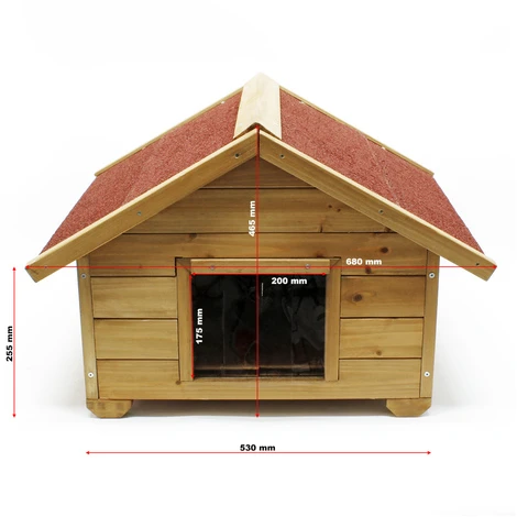 Casetta Per Gatto Ben Isolata, In Legno, Per Esterno 6 Casetta Per Gatto Ben Isolata, In Legno, Per Esterno - immagine 4