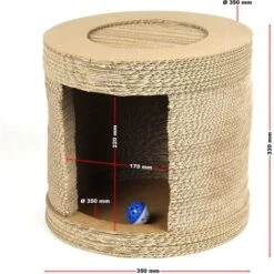 Nicchia Rotonda Per Gatti In Cartone Casetta Per Gatti Con Ingresso Tiragraffi Sistema A Incastro 8 Nicchia Rotonda Per Gatti In Cartone Casetta Per Gatti Con Ingresso Tiragraffi Sistema A Incastro -Cibi per gatti Italia 46570918 3