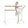 Klarfit Barre Anna Sbarra Da Danza Doppia, 110 X 113 Cm, 2 X 38mm Ø Bianco