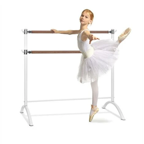 Klarfit Barre Anna Sbarra Da Danza Doppia, 110 X 113 Cm, 2 X 38mm Ø Bianco 3 Klarfit Barre Anna Sbarra Da Danza Doppia, 110 X 113 Cm, 2 X 38mm Ø Bianco