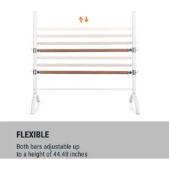 Klarfit Barre Anna Sbarra Da Danza Doppia, 110 X 113 Cm, 2 X 38mm Ø Bianco 9 Klarfit Barre Anna Sbarra Da Danza Doppia, 110 X 113 Cm, 2 X 38mm Ø Bianco -Cibi per gatti Italia 46797918 3