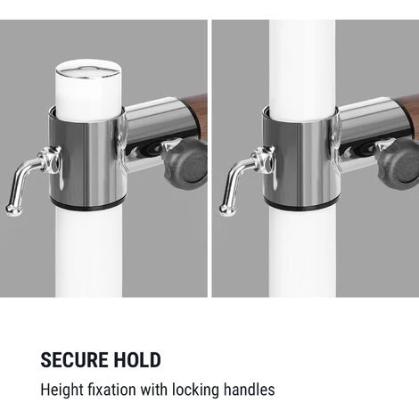 Klarfit Barre Anna Sbarra Da Danza Doppia, 110 X 113 Cm, 2 X 38mm Ø Bianco 7 Klarfit Barre Anna Sbarra Da Danza Doppia, 110 X 113 Cm, 2 X 38mm Ø Bianco - immagine 5