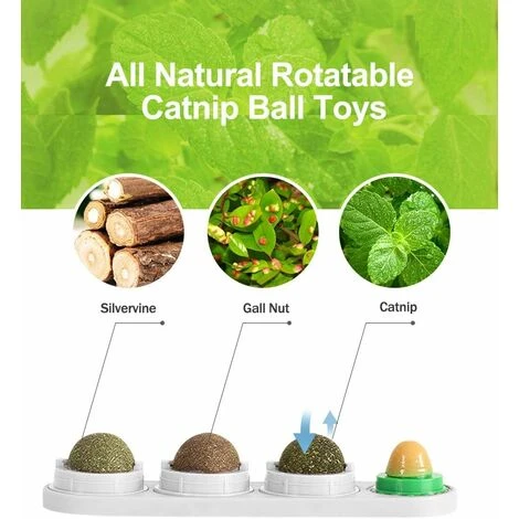 Kueatily Giocattolo Con Palla Di Erba Gatta, Giocattoli Rotanti Con Palla Di Erba Gatta Naturali Trattati Montati A Parete Giocattolo Per Massaggiagengive Leccate Di Gatti Con Palla Di Caramelle Solid 6 Kueatily Giocattolo Con Palla Di Erba Gatta, Giocattoli Rotanti Con Palla Di Erba Gatta Naturali Trattati Montati A Parete Giocattolo Per Massaggiagengive Leccate Di Gatti Con Palla Di Caramelle Solid - immagine 4