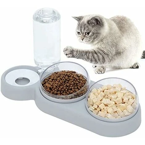 Kueatily Ciotola Per Gatti Doppia Sollevata, Ciotola Per Gatti Anti-vomito Con Inclinazione Di 15° Ciotola Per Animali Domestici 3 In 1 Per Stoccaggio Automatico Dell'Acqua, Disponibile Per Gatti E Cu 3 Kueatily Ciotola Per Gatti Doppia Sollevata, Ciotola Per Gatti Anti-vomito Con Inclinazione Di 15° Ciotola Per Animali Domestici 3 In 1 Per Stoccaggio Automatico Dell'Acqua, Disponibile Per Gatti E Cu
