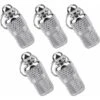 Kueatily Pcs ID Tag Tube Anti-Lost Address Holder Impermeabile Identificazione Ciondolo Collana Barrel ID Tube For Dog Cat Pets Argento Acciaio Inossidabile