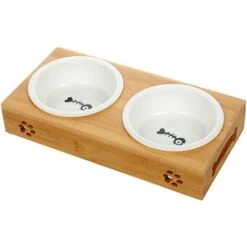 Kueatily Set Di Ciotole In Ceramica Tao King Cat Con Supporto In Bambù