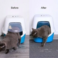 Kueatily Tappetino Per Lettiera Grigio 30 40 Cm Tappetino Per Alimentazione/lettiera Impermeabile Per Cani E Gatti -Cibi per gatti Italia 47439140 3