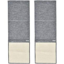 PawHut Set 2 Tiragraffi Per Gatti Da Divano, Tappetini Tiragraffi In Sisal E Poliestere, 130x45cm - Grigio