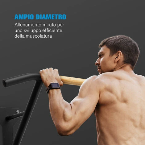 Capital Sports THE GENERALIST - Barra Per Trazioni, Acciaio Verniciato A Polvere, Legno, 38 Mm 6 Capital Sports THE GENERALIST - Barra Per Trazioni, Acciaio Verniciato A Polvere, Legno, 38 Mm - immagine 4