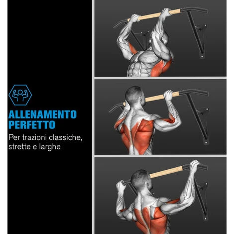 Capital Sports THE GENERALIST - Barra Per Trazioni, Acciaio Verniciato A Polvere, Legno, 38 Mm 7 Capital Sports THE GENERALIST - Barra Per Trazioni, Acciaio Verniciato A Polvere, Legno, 38 Mm - immagine 5