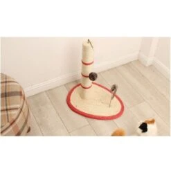 Trade Shop - Tiragraffi Per Gatti Corda Con Pallina Topolino Albero Sisal Gatto Tira Graffi -Cibi per gatti Italia 5005017 3