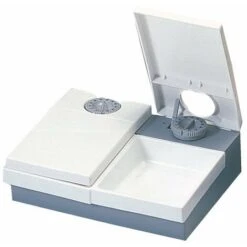 CAT MATE C20 Mangiatoia Automatica Per Gatti E Cani Piccoli Per 2 Pasti In 48h Con Mattonella Di Ghiaccio Per Mantenere Cibo Fresco