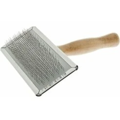 Ferribiella Spazzola Cardatore Soffice Con Mani In Legno Per Cani E Gatti: Medium