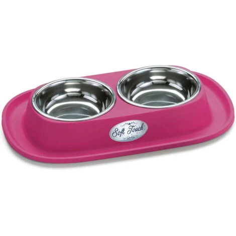 Record Ciotola Doppia In Acciaio Con Portaciotola Antiformiche In Gomma Antiscivolo Per Cani E Gatti 7 Record Ciotola Doppia In Acciaio Con Portaciotola Antiformiche In Gomma Antiscivolo Per Cani E Gatti - immagine 5