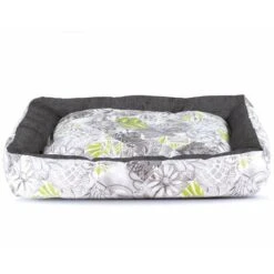 Record Cuccia In Cotone Con Fantasia Stampa Digitale Modello Bosco per Cani E Gatti : 60x45x17 Cm