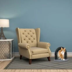 Relaxdays Arco Massaggiatore Per Gatti, Con Erba Gatta, Spazzola Massaggiante, Cura Del Pelo, Nero -Cibi per gatti Italia 51971745 3