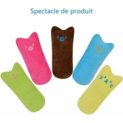Giocattolo Per Gatti, Giocattoli Per Gatti Da Interno, Gatto In Peluche, Giocattoli Con Catnip-5PCS, Adatto Per Giocattoli Da Masticare Per Gatti Da Interni E Giocattoli Per La Pulizia Dei Denti Set D -Cibi per gatti Italia 52009829 4