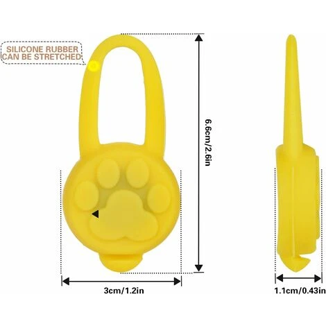 5 Pezzi LED Lampeggiante Ciondolo, Collana In Silicone LED Cane Collana Luce Animale, Ciondoli Per Collari Per Cani Gatto 4 5 Pezzi LED Lampeggiante Ciondolo, Collana In Silicone LED Cane Collana Luce Animale, Ciondoli Per Collari Per Cani Gatto - immagine 2