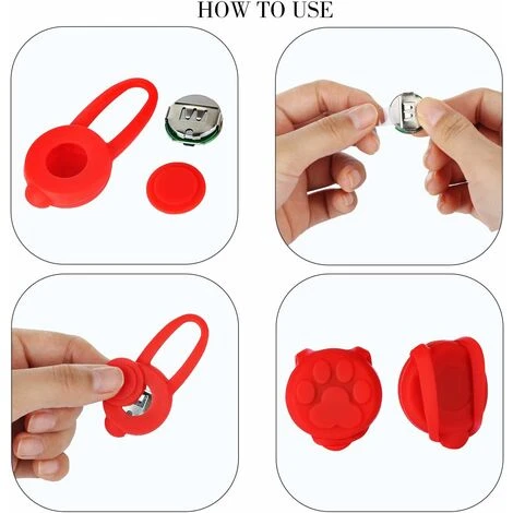 5 Pezzi LED Lampeggiante Ciondolo, Collana In Silicone LED Cane Collana Luce Animale, Ciondoli Per Collari Per Cani Gatto 6 5 Pezzi LED Lampeggiante Ciondolo, Collana In Silicone LED Cane Collana Luce Animale, Ciondoli Per Collari Per Cani Gatto - immagine 4