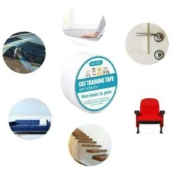 Gatti Protezione Antigraffio Trasparente Nastro Adesivo Antigraffio Mobili Divano Divano Protector 6,35 Cm 3 M -Cibi per gatti Italia 52010972 3