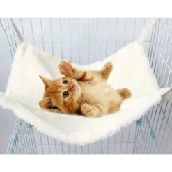 Comoda Amaca Per Animali Domestici Gabbia Per Coperte Con Gabbia Per Conigli, Furetti, Cincillà, Gatti IE145 38 33 Cm -Cibi per gatti Italia 52011813 5
