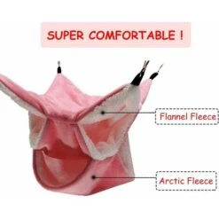 LangRay Amaca Per Gabbia Per Animali Domestici Di Piccole Dimensioni Amaca Per Lo Zucchero A Triplo Strato Accessori Per Gabbia Per Criceti Comodo Lettino Per Bambini Rosa Puro -Cibi per gatti Italia 52013783 3