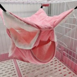 LangRay Amaca Per Gabbia Per Animali Domestici Di Piccole Dimensioni Amaca Per Lo Zucchero A Triplo Strato Accessori Per Gabbia Per Criceti Comodo Lettino Per Bambini Rosa Puro -Cibi per gatti Italia 52013783 4