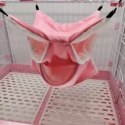LangRay Amaca Per Gabbia Per Animali Domestici Di Piccole Dimensioni Amaca Per Lo Zucchero A Triplo Strato Accessori Per Gabbia Per Criceti Comodo Lettino Per Bambini Rosa Puro -Cibi per gatti Italia 52013783 5