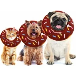 LangRay Collare Di Recupero Per Gatti Comodo Collare Di Recupero Collare Protettivo Collare Per Cani Per Gatti Carini (M, Rosquillas) -Cibi per gatti Italia 52015088 5