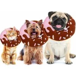 LangRay Collare Di Recupero Per Gatti Comodo Collare Di Recupero Collare Protettivo Collare Per Cani Per Gatti Carini (M, Rosa Y Chocolate) -Cibi per gatti Italia 52015127 5