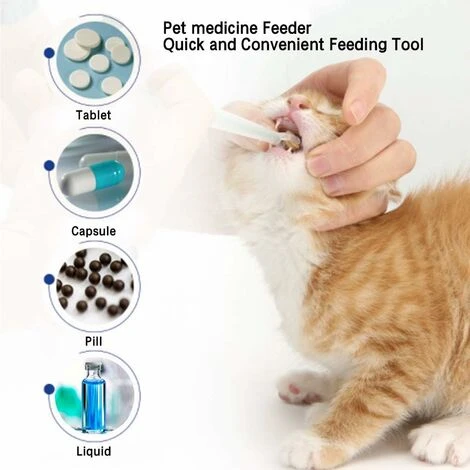 LangRay Dispenser Di Medicinali Per Animali Domestici Pet Dog Cat Pill Tablet Siringa A Testa Tonda Capsula Tablet Strumento Di Alimentazione Per Animali Domestici 6 LangRay Dispenser Di Medicinali Per Animali Domestici Pet Dog Cat Pill Tablet Siringa A Testa Tonda Capsula Tablet Strumento Di Alimentazione Per Animali Domestici - immagine 4
