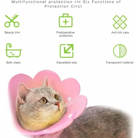 Collare Per Cani LangRay, Collare Gonfiabile Da 2 Pezzi, Collare Per La Protezione Degli Animali Domestici Dopo L'intervento Chirurgico O Il Recupero Di Ferite Per Cani E Gatti (rosa) 4 Collare Per Cani LangRay, Collare Gonfiabile Da 2 Pezzi, Collare Per La Protezione Degli Animali Domestici Dopo L'intervento Chirurgico O Il Recupero Di Ferite Per Cani E Gatti (rosa) - immagine 2