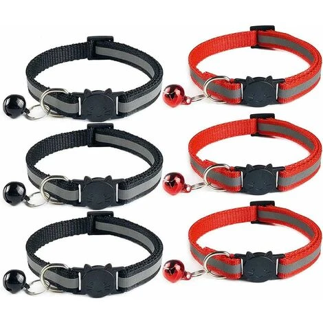 Collare Per Gatti LangRay, 6 Cuccioli Di Gattini Riflettenti Regolabili Anti Strangolamento Con Campanello E Fibbia Di Sicurezza, Per Cuccioli Di Gatto Di Taglia Piccola E Media 3 Collare Per Gatti LangRay, 6 Cuccioli Di Gattini Riflettenti Regolabili Anti Strangolamento Con Campanello E Fibbia Di Sicurezza, Per Cuccioli Di Gatto Di Taglia Piccola E Media