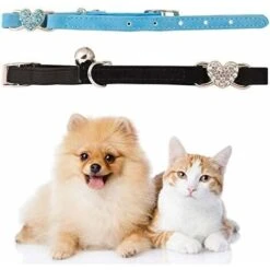 Collare Per Gatti LangRay, Collare Per Gatti Regolabile In Velluto Morbido Con Campanello, Simpatica Fornitura Per Animali Domestici, Adatto Alla Maggior Parte Dei Gatti E Dei Cani Di Piccola Taglia ( -Cibi per gatti Italia 52015711 4