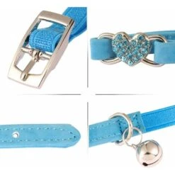 Collare Per Gatti LangRay, Collare Per Gatti Regolabile In Morbido Velluto Con Campanello, Simpatica Fornitura Per Animali Domestici, Adatto Alla Maggior Parte Dei Gatti E Dei Cani Di Piccola Taglia ( -Cibi per gatti Italia 52015716 2