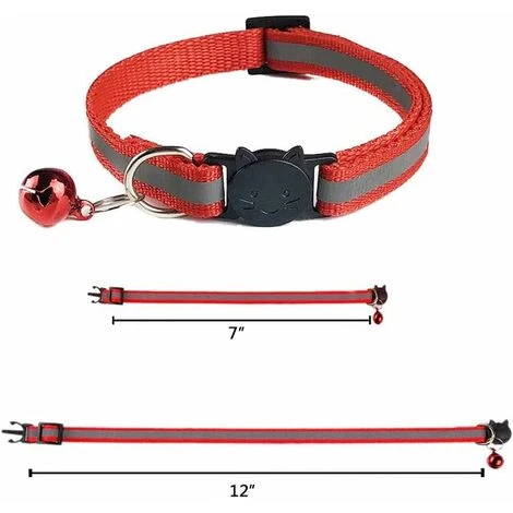LangRay, Confezione Da 3 Collari Regolabili Per Gatti Con Fibbia Di Sicurezza A Sgancio Rapido Con Campanello (rosa, Verde E Giallo) 5 LangRay, Confezione Da 3 Collari Regolabili Per Gatti Con Fibbia Di Sicurezza A Sgancio Rapido Con Campanello (rosa, Verde E Giallo) - immagine 3