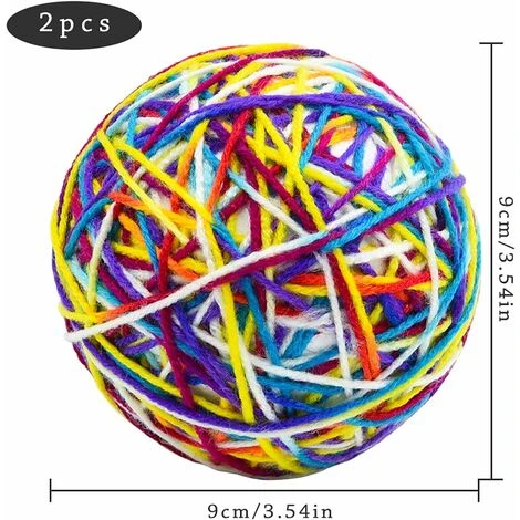 Giocattoli Per Gatti Palla, Gioco Gatto Palla Di Lana Colorate Giochi Interattivi Per Gatti, Giochi Per Gatti Palline Con Campana, 2 Pezzi 6 Giocattoli Per Gatti Palla, Gioco Gatto Palla Di Lana Colorate Giochi Interattivi Per Gatti, Giochi Per Gatti Palline Con Campana, 2 Pezzi - immagine 4
