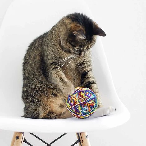 Giocattoli Per Gatti Palla, Gioco Gatto Palla Di Lana Colorate Giochi Interattivi Per Gatti, Giochi Per Gatti Palline Con Campana, 2 Pezzi 7 Giocattoli Per Gatti Palla, Gioco Gatto Palla Di Lana Colorate Giochi Interattivi Per Gatti, Giochi Per Gatti Palline Con Campana, 2 Pezzi - immagine 5