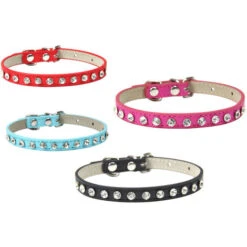 Collare Regolabile Per Cani Gatti Piccola Taglia Con Campanellino Brillantini -Cibi per gatti Italia 52730239 5