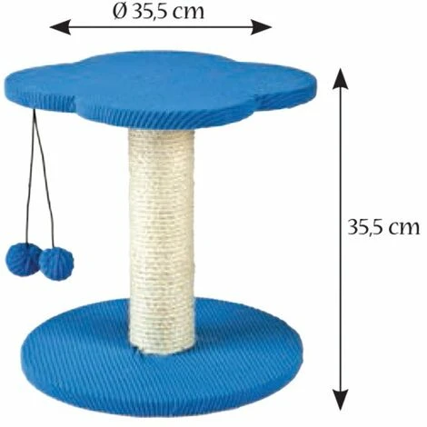 Ferribiella Tiragraffi Fiorellino A Colonna Con Gioco Pendente Per Gatti - Rosa 4 Ferribiella Tiragraffi Fiorellino A Colonna Con Gioco Pendente Per Gatti - Rosa - immagine 2