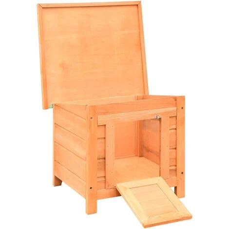 Cuccia Per Gatti In Legno Di Pino E Abete 50x46x43,5 Cm 4 Cuccia Per Gatti In Legno Di Pino E Abete 50x46x43,5 Cm - immagine 2