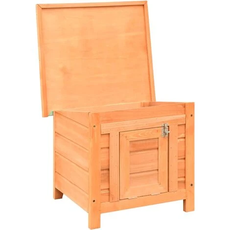 Cuccia Per Gatti In Legno Di Pino E Abete 50x46x43,5 Cm 5 Cuccia Per Gatti In Legno Di Pino E Abete 50x46x43,5 Cm - immagine 3