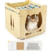 Todeco Casetta Per Gatto In Legno Con Amaca Per Gatto, Per Interni, Albero A Gatto, Tappetino E Cuscino Rimovibile E Palla Da Appendere, In Legno Naturale, 34 X 34 X 34 Cm 2 Todeco Casetta Per Gatto In Legno Con Amaca Per Gatto, Per Interni, Albero A Gatto, Tappetino E Cuscino Rimovibile E Palla Da Appendere, In Legno Naturale, 34 X 34 X 34 Cm -Cibi per gatti Italia 54376869 1