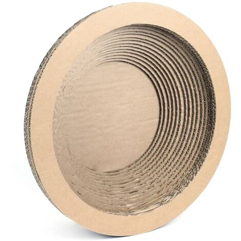 Graffiatoio Rotondo In Cartone Tavoletta Tiragraffi Per Artigli Per Gatti Accessori Gatti 7 Graffiatoio Rotondo In Cartone Tavoletta Tiragraffi Per Artigli Per Gatti Accessori Gatti - immagine 5