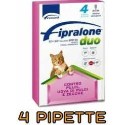 Fipralone Duo Gatto 4 Pipette Antiparassitario Lunga Scadenza
