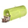 SOEKAVIA Tunnel Per Gatti, Pieghevole, Leggero, A 5 Vie, Con Pompon E Campanelle, Giocattolo Interattivo Per Gattini, Coniglietti, Cuccioli, Furetti, Porcellini D'India, Verde Fluorescente -Cibi per gatti Italia 55441310 1